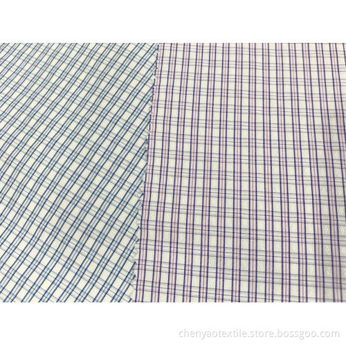 T/C(30%Cotton70%Polyester)Yarn-dyed Dobby Plaid Fabric
